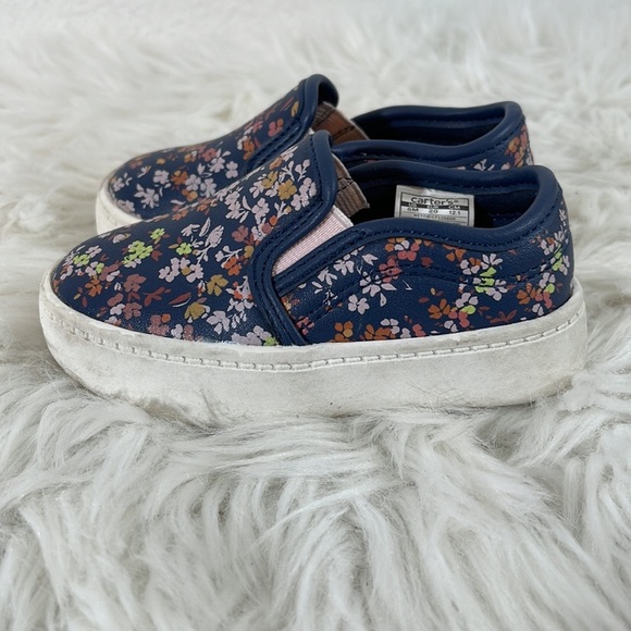 Carter's Floral Slip-On Shoes Baby Size 5 - Picture 3 of 12